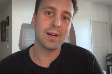 Gabe in a webcam interview