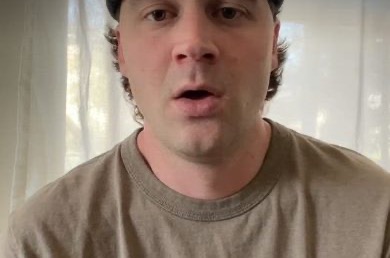 Kevin in a webcam interview